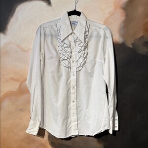 Rockmount Ranch Wear - Ruffled Button-Up Tuxedo Western Cowboy Shirt